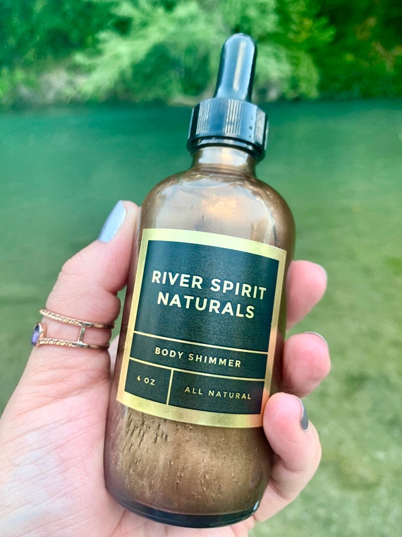 Body Shimmer Oil decadent 4 Oz Etsy