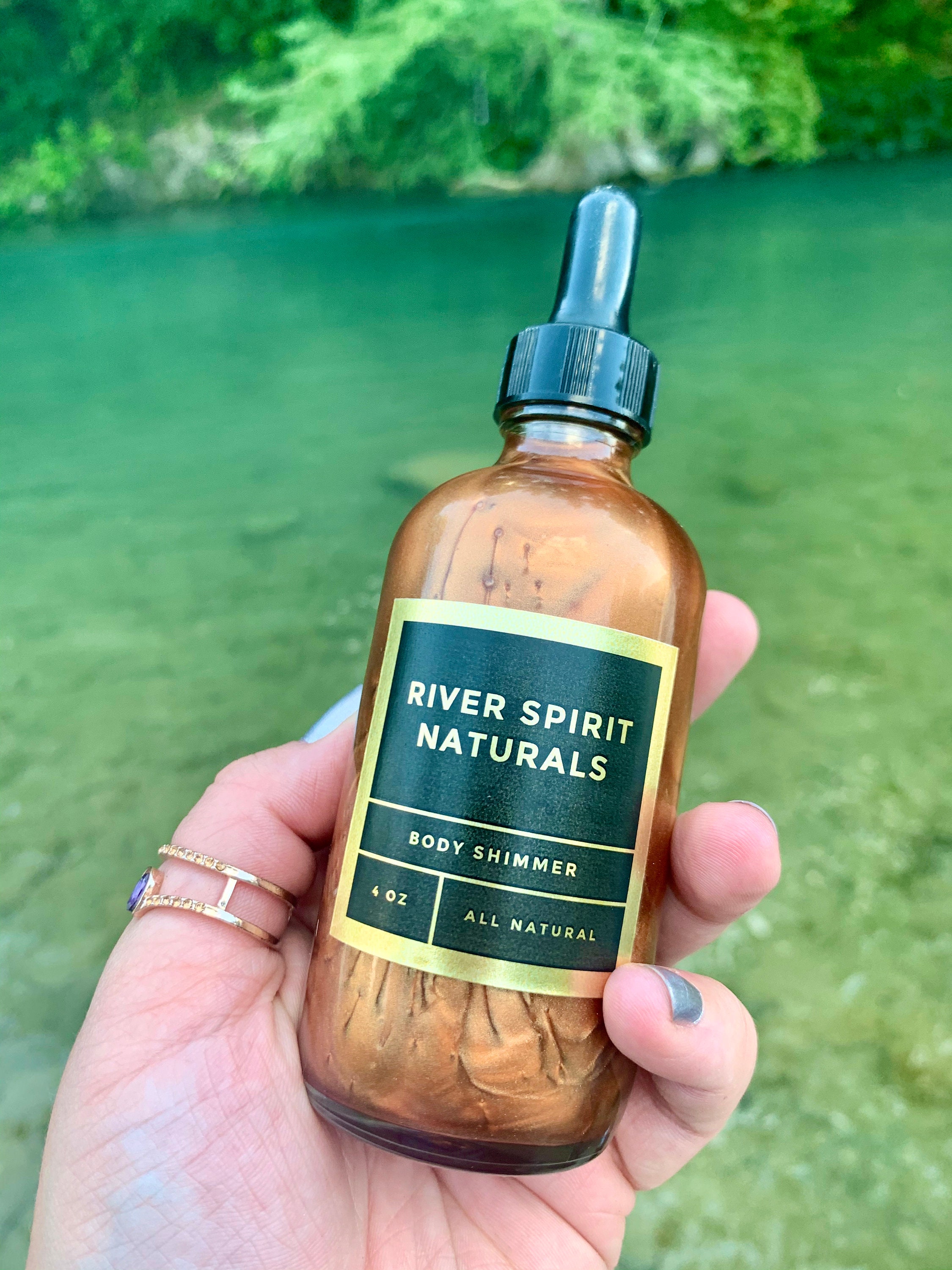 Body Shimmer Oil goddess 4 Oz Etsy