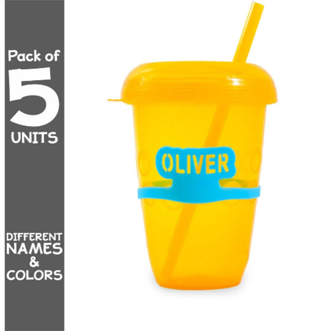 Custom Labels for Sippy Cup & Water Bottle. Personalized Silicone Name