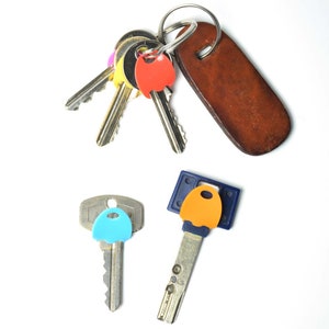 Silicone Key Cap Identifiers: Mixed Color Key Covers, Pack of 12