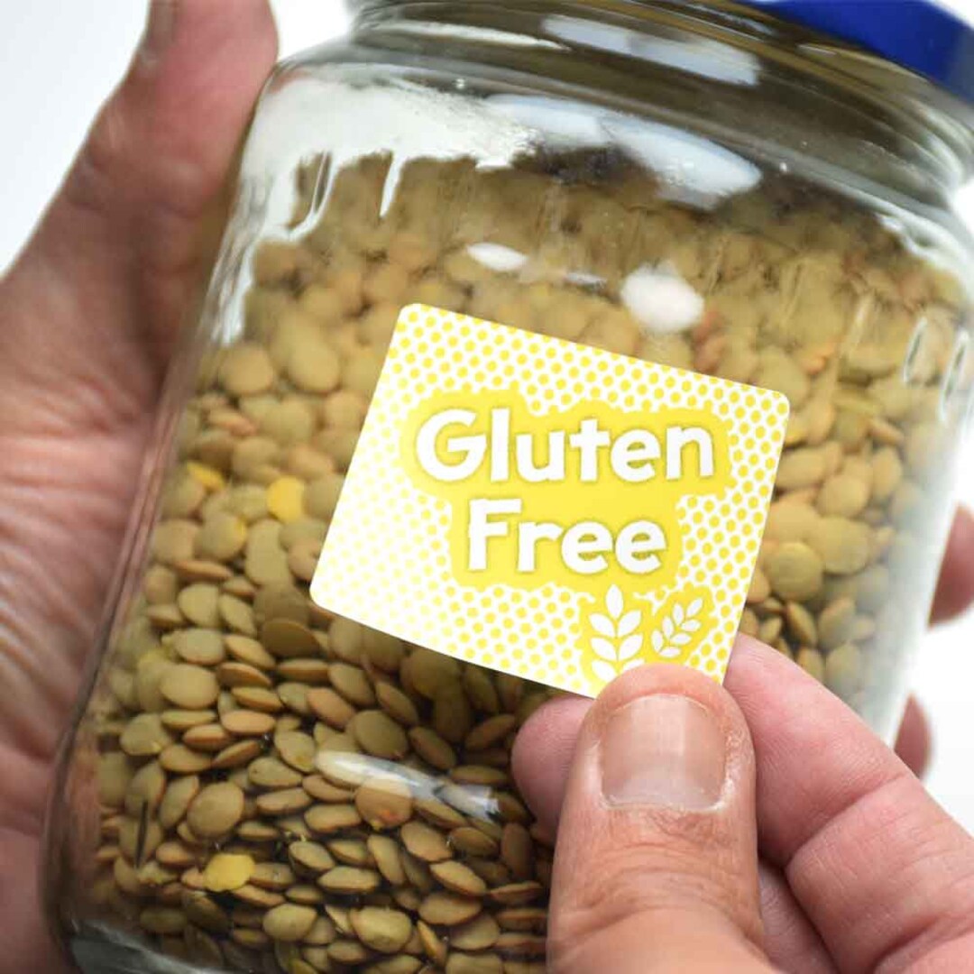 Set of 53 Food Allergy Alert Stickers Adhesive Glutenfree Etsy