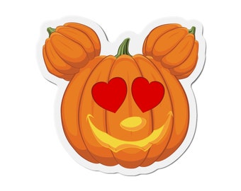 Valentine's Mouster Pumpkin Head Die-Cut Magnet