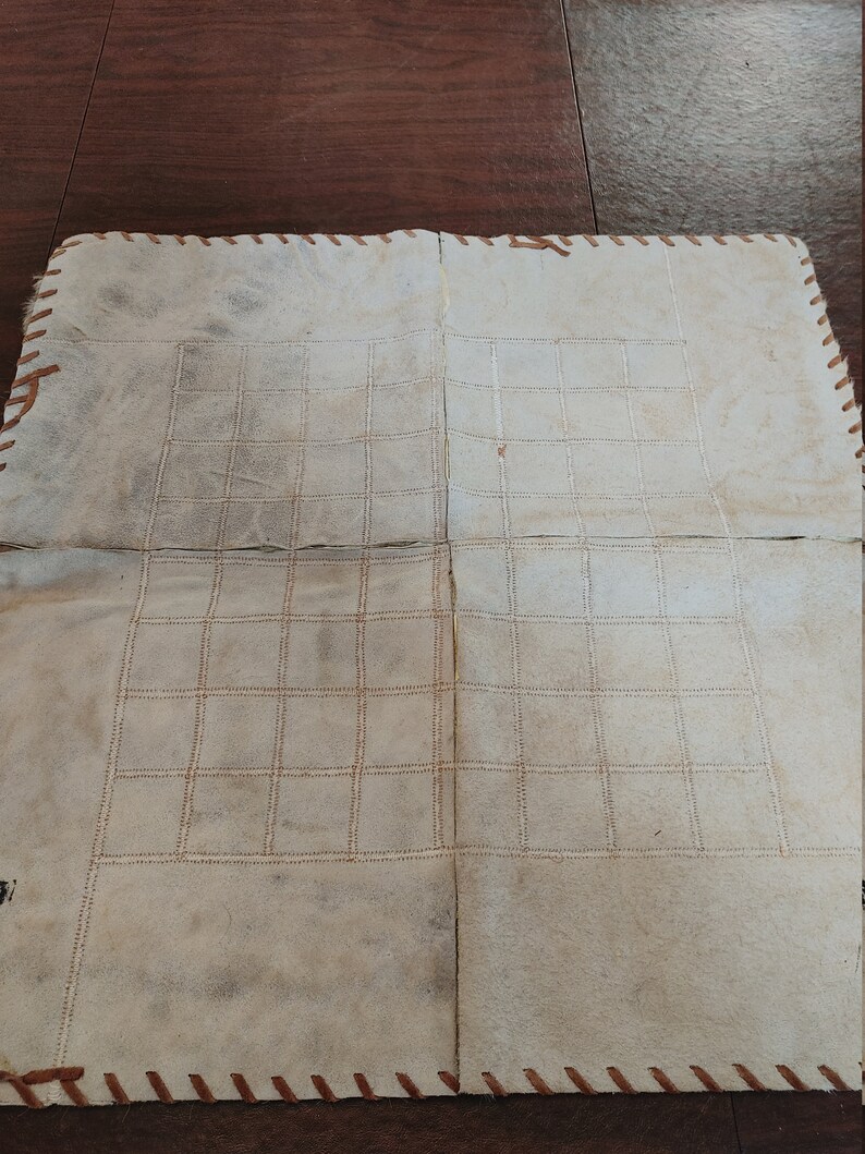 Unusual Brazilian Cowhide chess surface