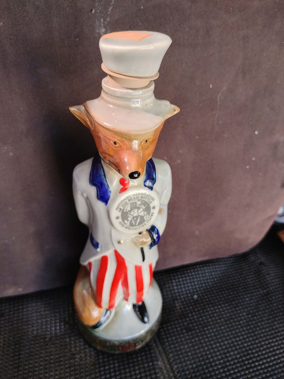 1991 Jim Beam Fox Decanter Etsy