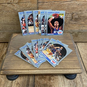 Lot de cartes de basket-ball des Nets de New York des années 1990
