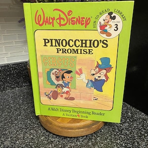 Walt Disney's Pinocchio's Promise, Hardcover Beginning Reader 1986