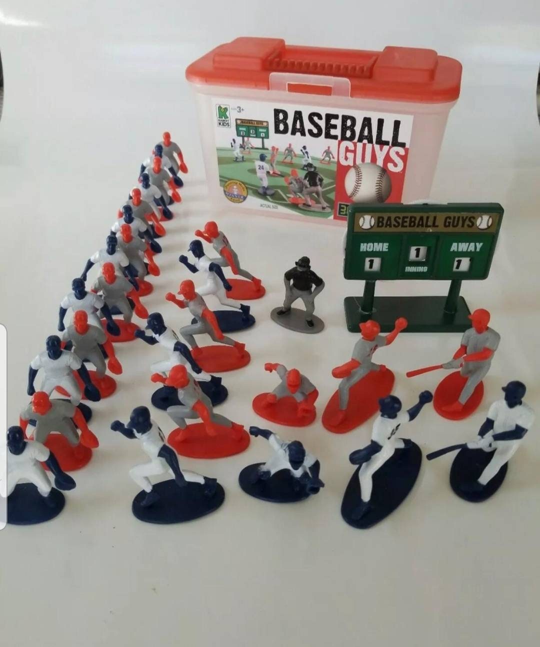 Kaskey Kids Baseball Guys With Carrying Case All PlayersGrey Etsy