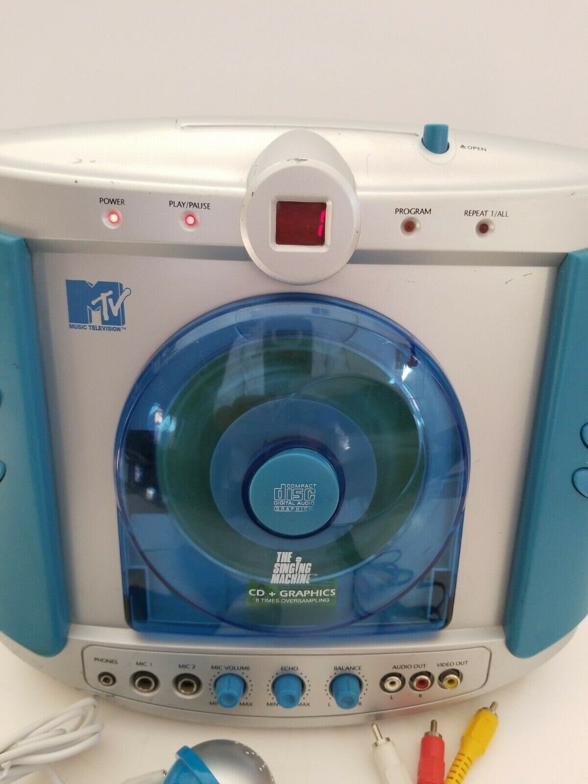 MTV Karaoke Machine SMGK1000 The Singing Machine w/ mic & AV Etsy
