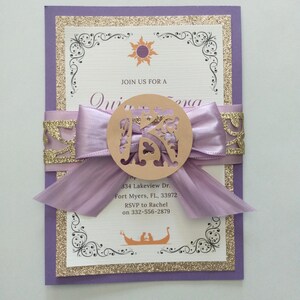 Rapunzel 15 Invitation