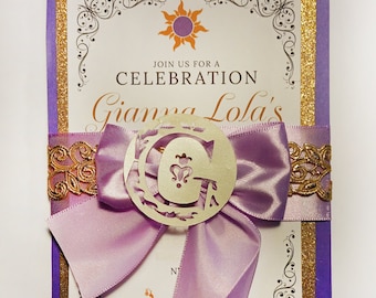 Rapunzel 15 Invitation