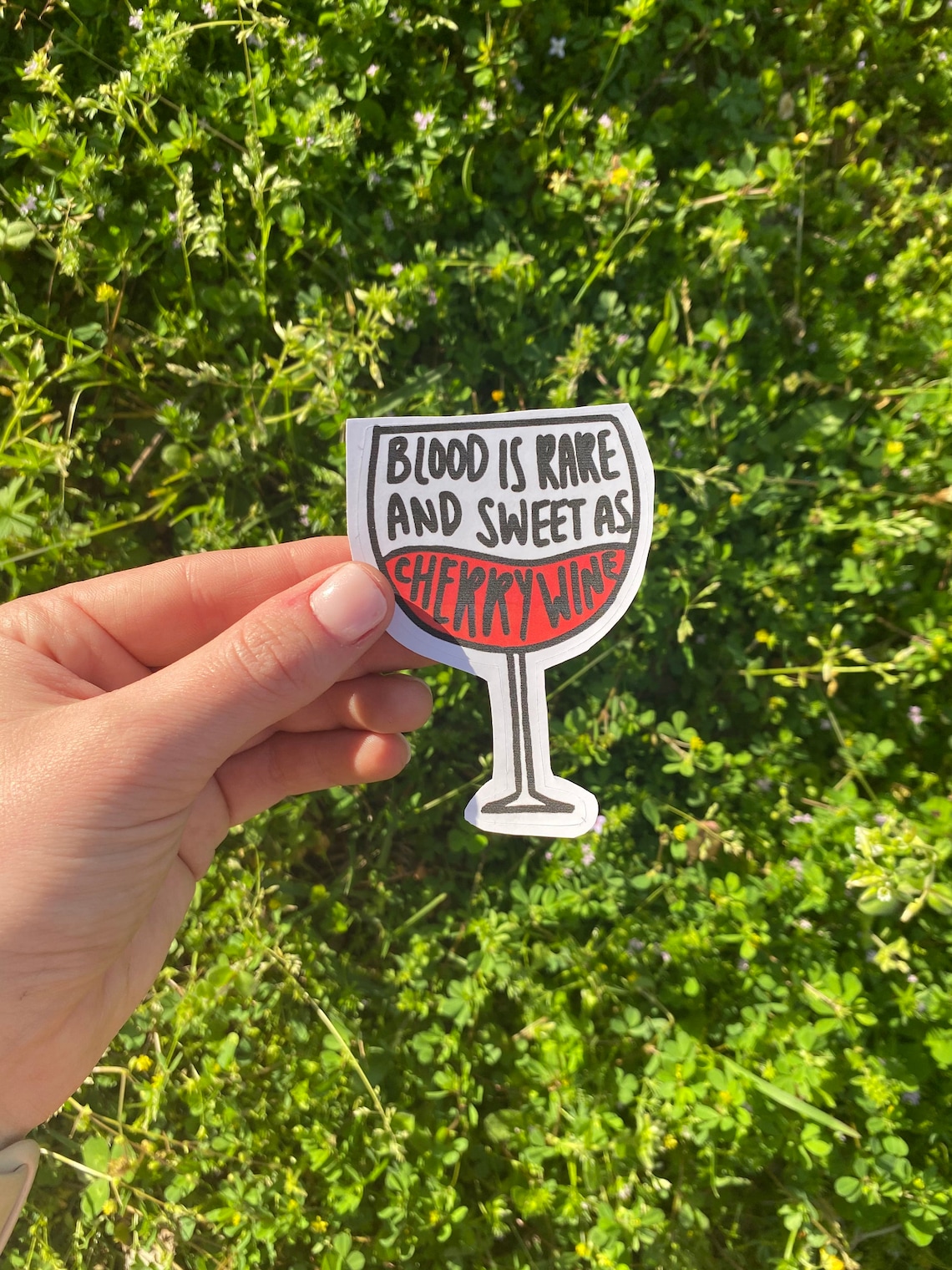 Hozier cherry wine lyrics vinyl sticker Etsy