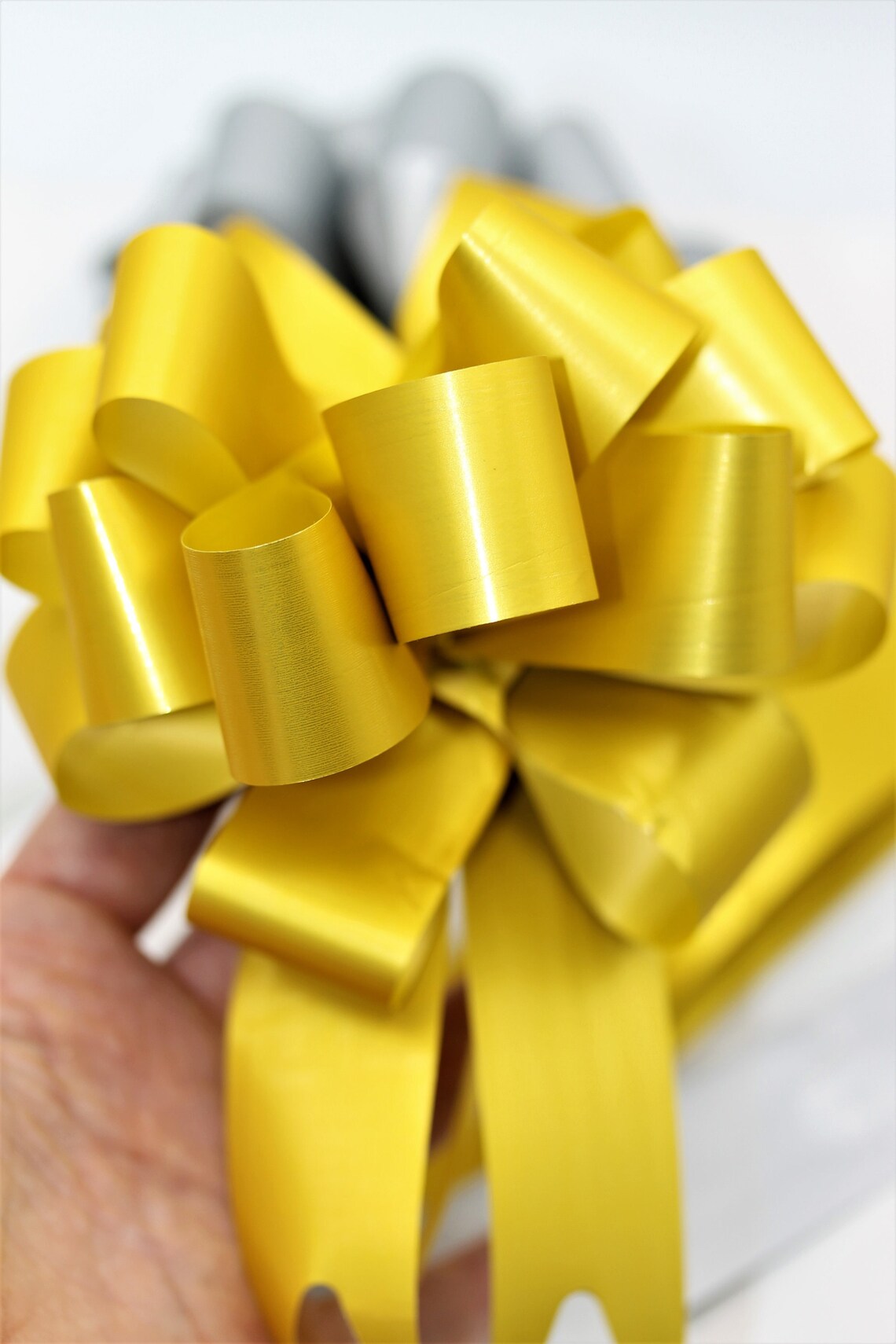 String Bows Pull String Bows Gold Bows Silver Bows Gift Etsy