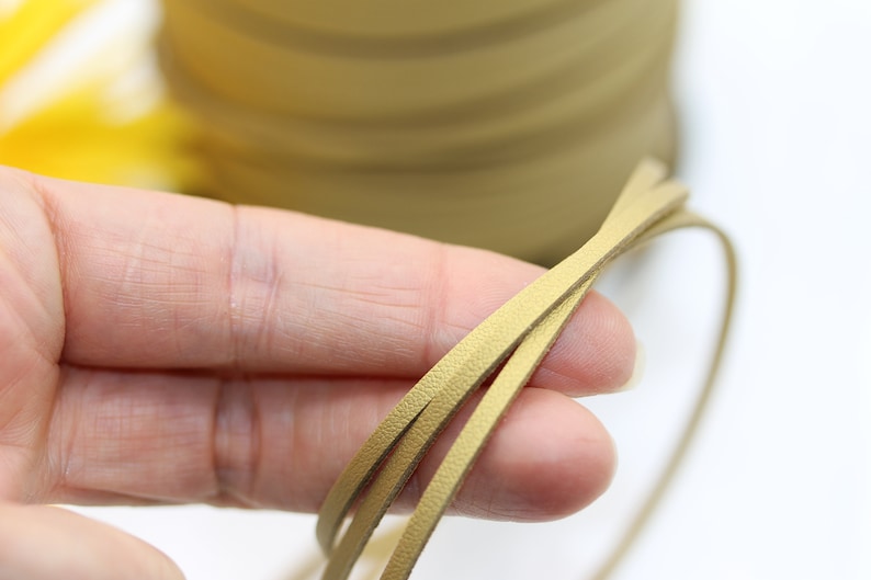 Jewelry making Jewelry supply Gold leather cords Necklace cord Faux cord Leather cords Findings Jewelry findings Crafting supplies
