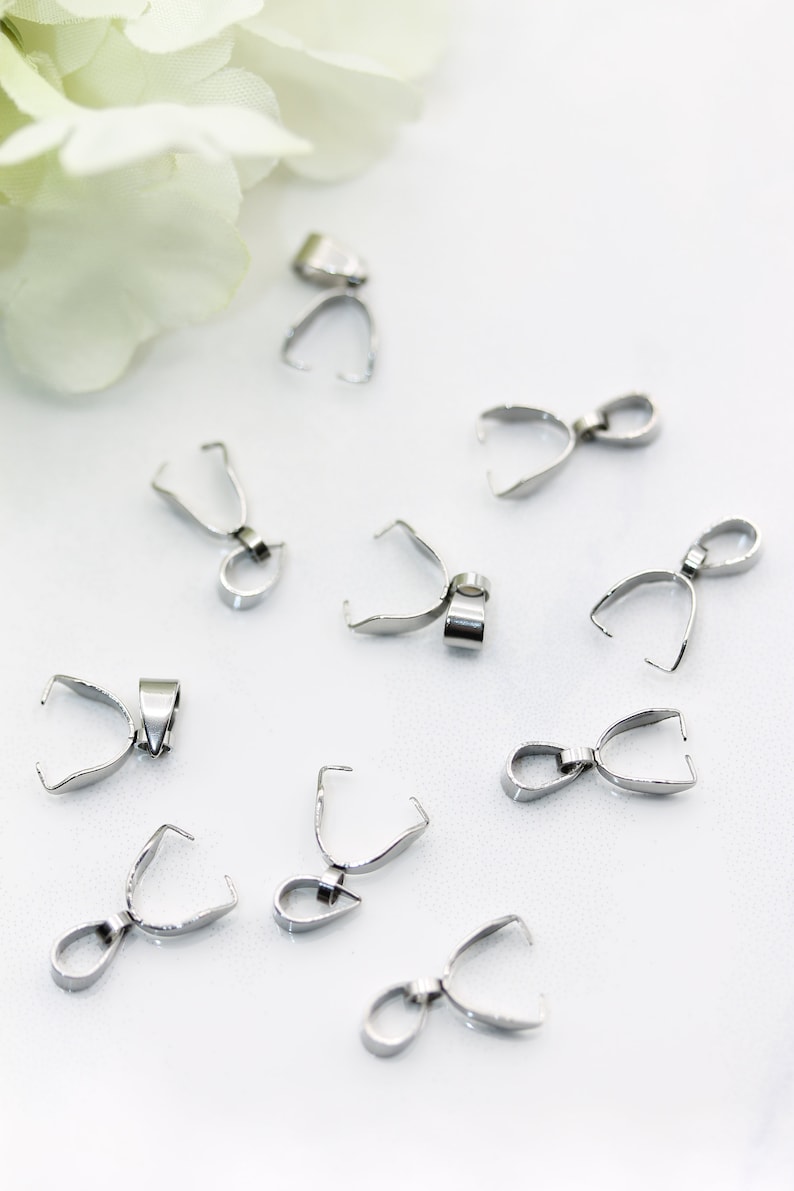 Jewelry Findings No Tarnish Bails Bails Jewelry Supply Etsy