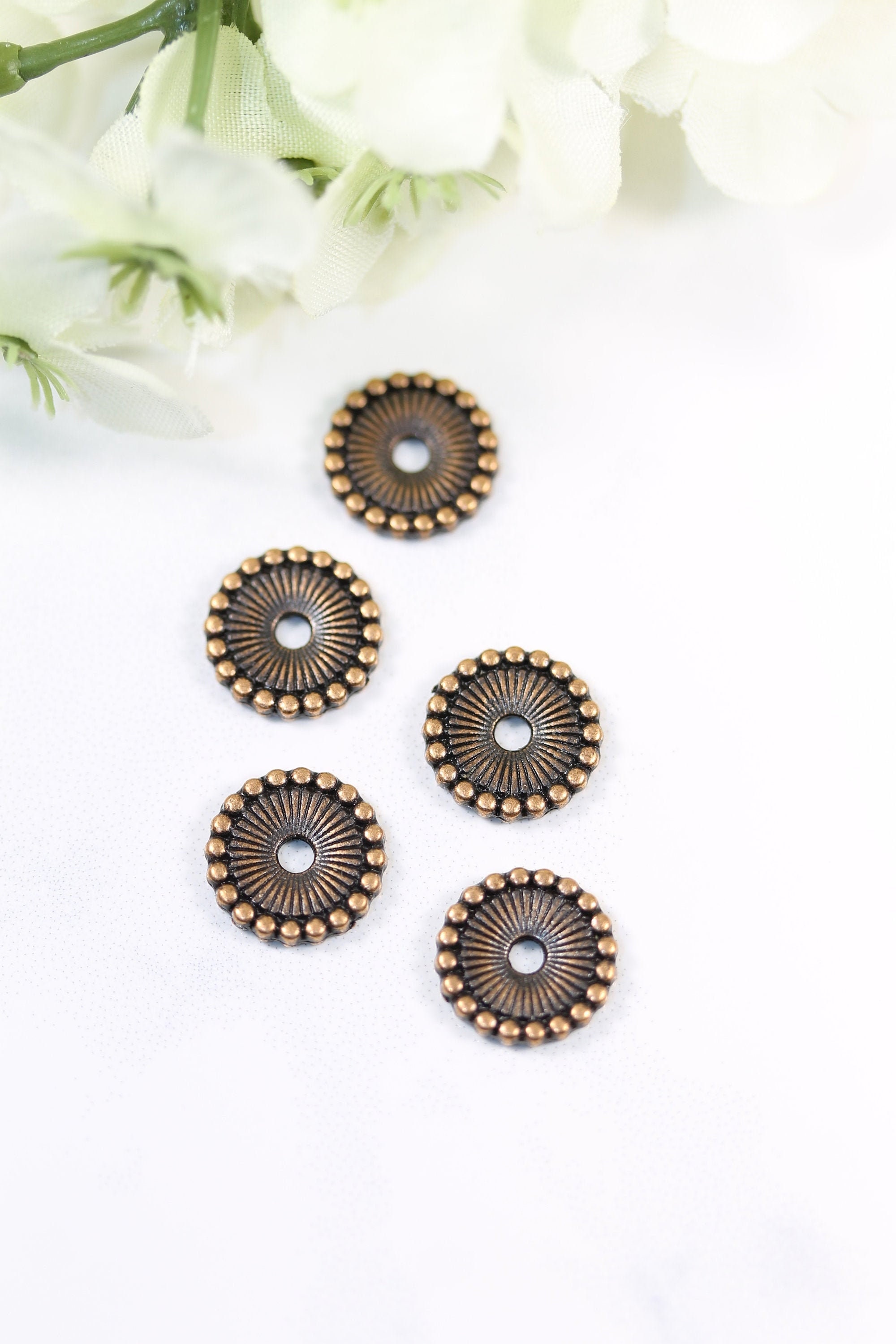 Jewelry Findings Set of 5 Dividers Gold Round Dividers Etsy