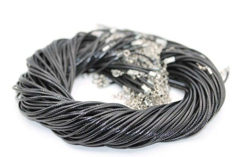 Jewelry Findings Cord Necklace Black Cord Jewelry Supplies Etsy