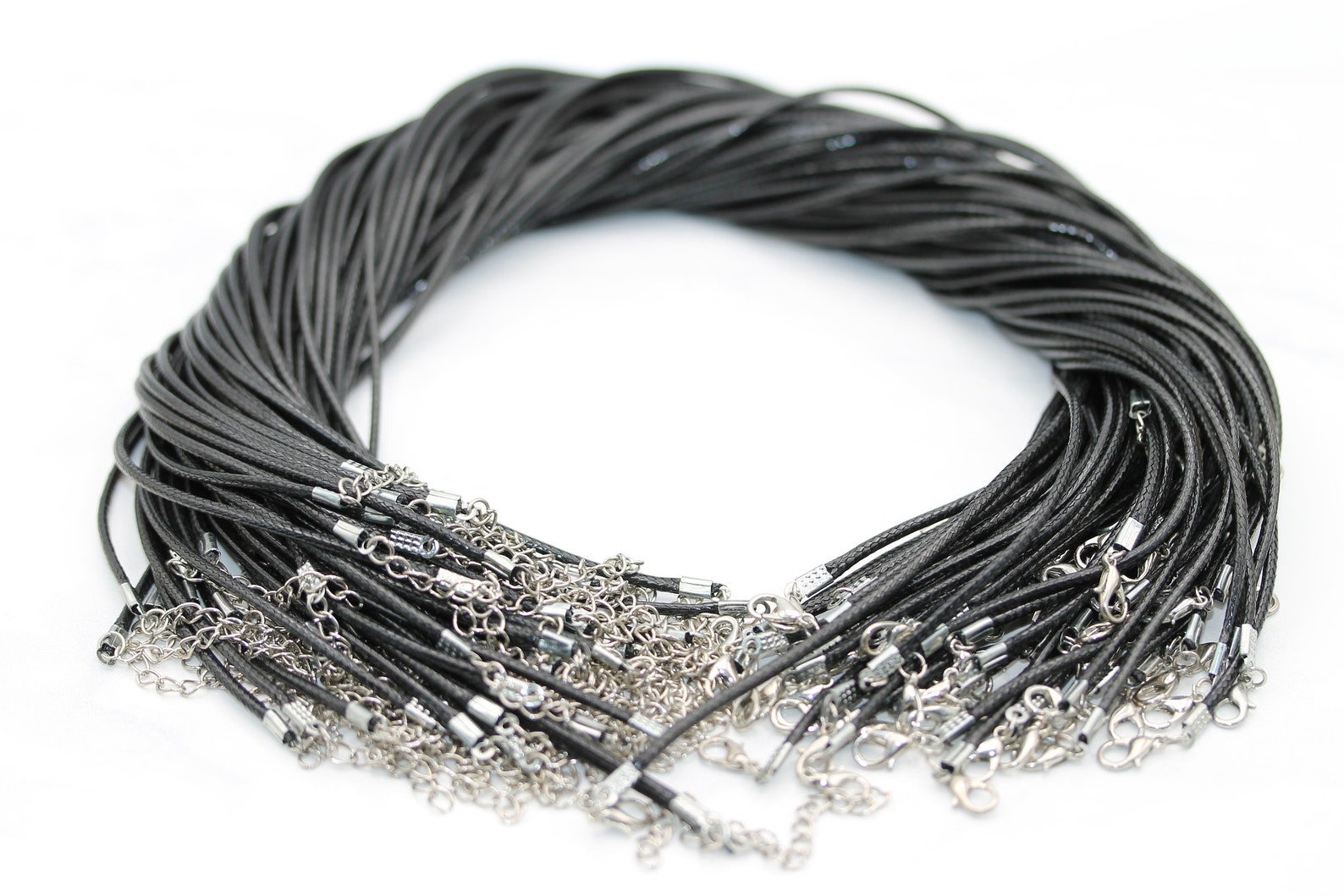 Jewelry Findings Cord Necklace Black Cord Jewelry Supplies Etsy