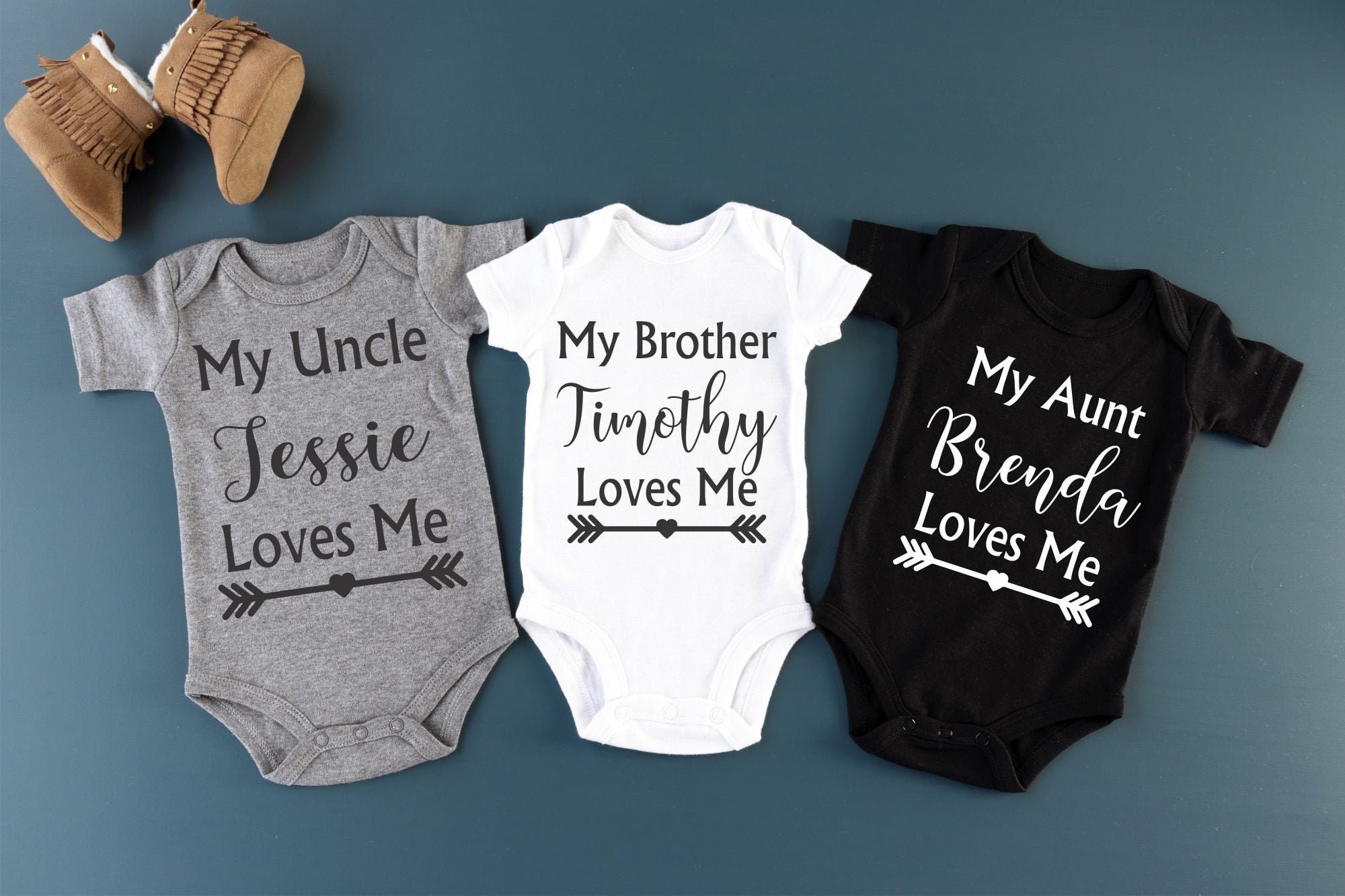 Cute Aunties Bestie Onesie® Aunt Onesie Floral Baby Clothes Etsy