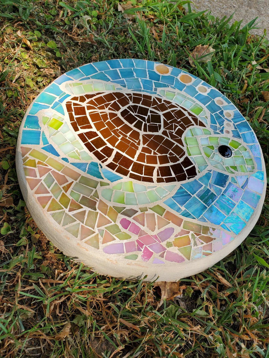 14 Sea Turtle Mosaic Garden Stepping Stone - Etsy