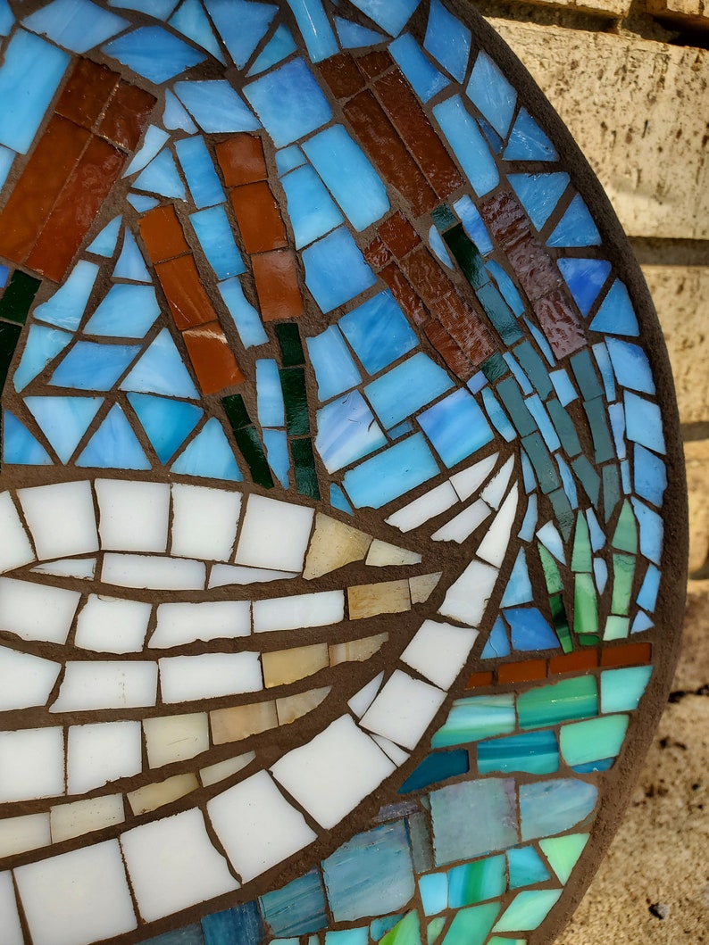 Duck Mosaic Garden Stone - Etsy
