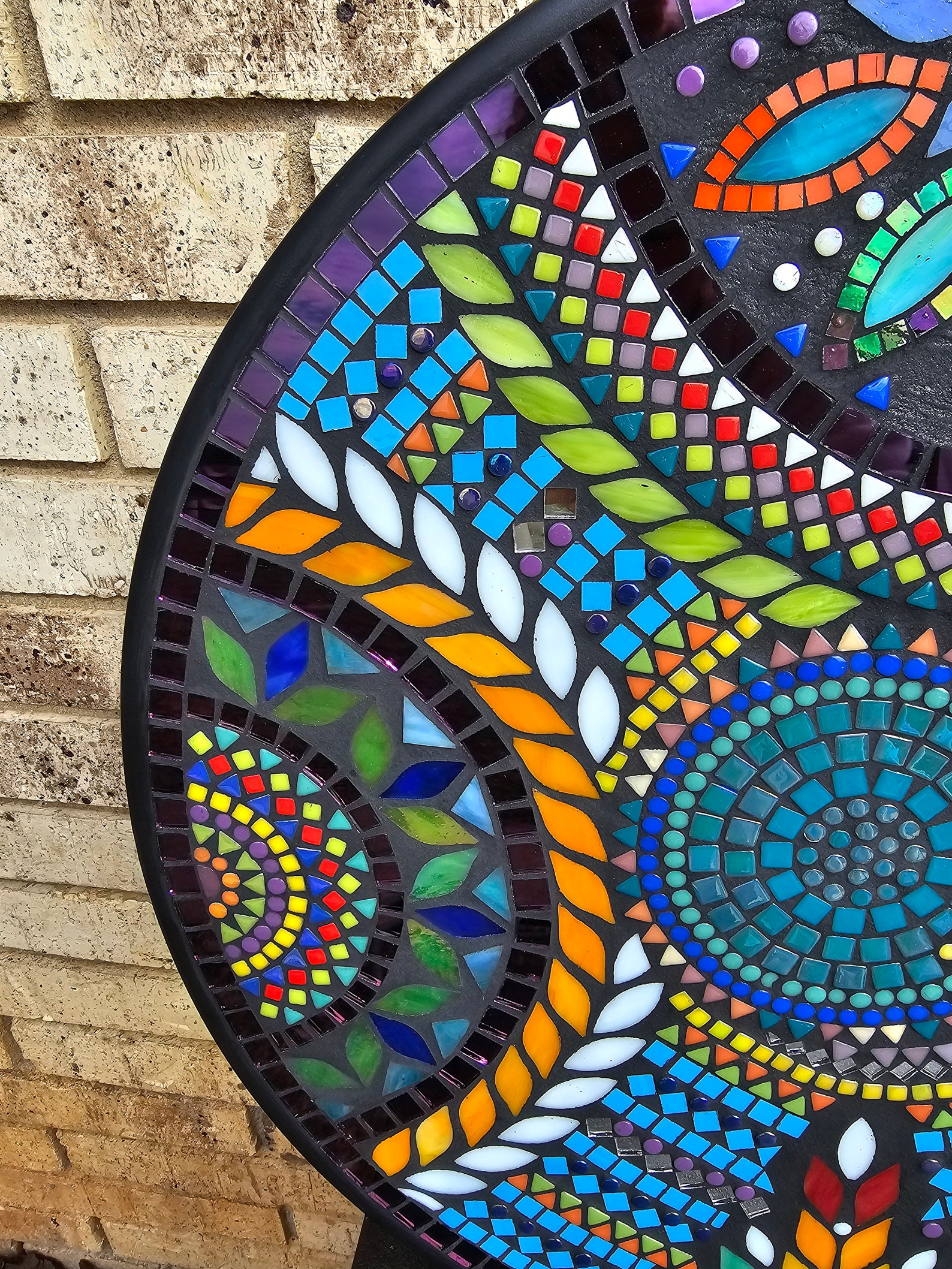 24 Custom Any Color Mosaic Tile Hand Decorated Outdoor Table - Etsy