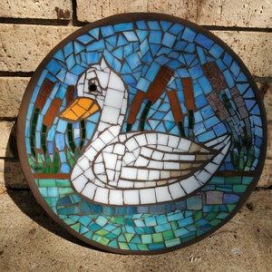 Duck Mosaic Garden Stone - Etsy