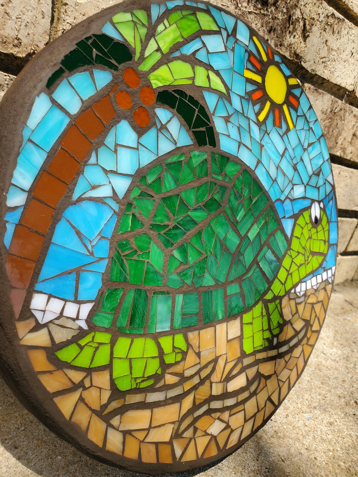 12 Turtle Mosaic Garden Stepping Stone - Etsy