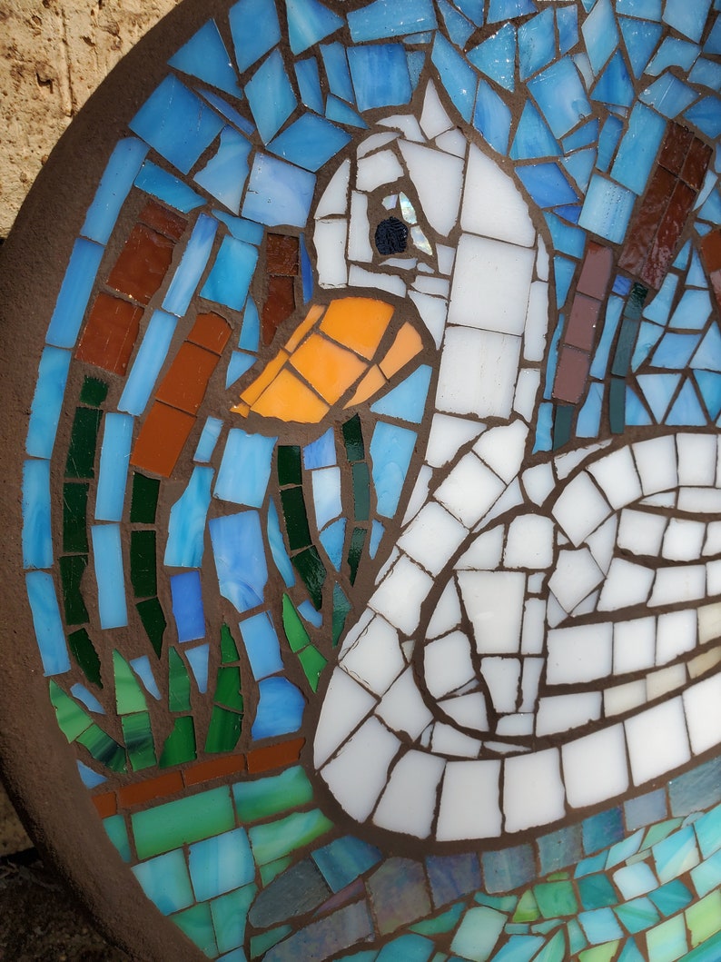 Duck Mosaic Garden Stone - Etsy
