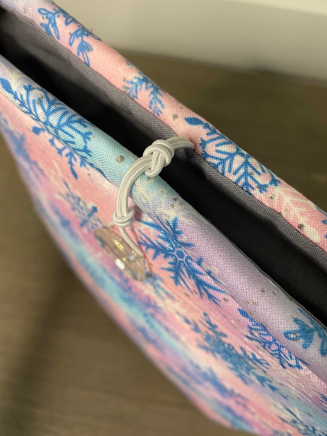 White/black Elastic Loop Closure & Button Etsy