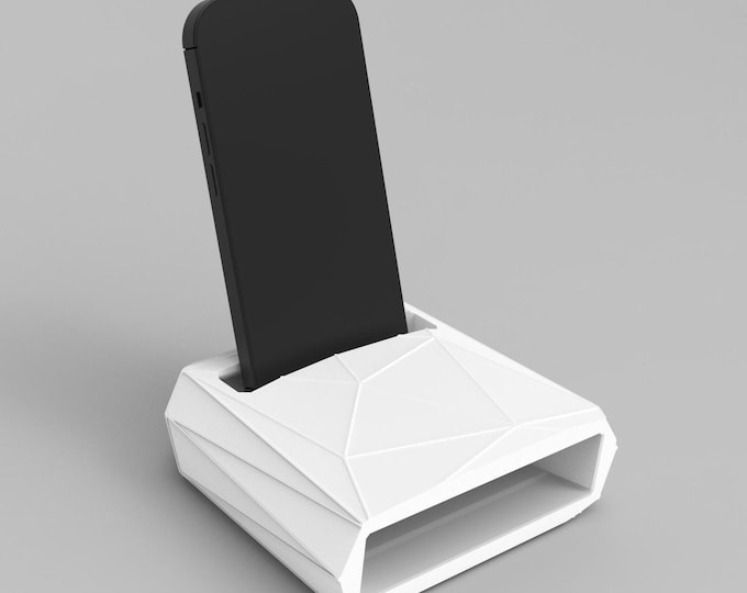 Bioplastic Acoustic Phone Stand: Passive Amplifier, No Battery