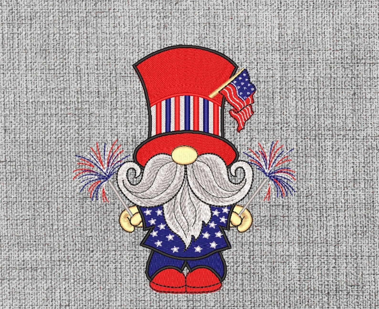 Amercian gnome jessecmault designs 4th of july gnomes  etsy