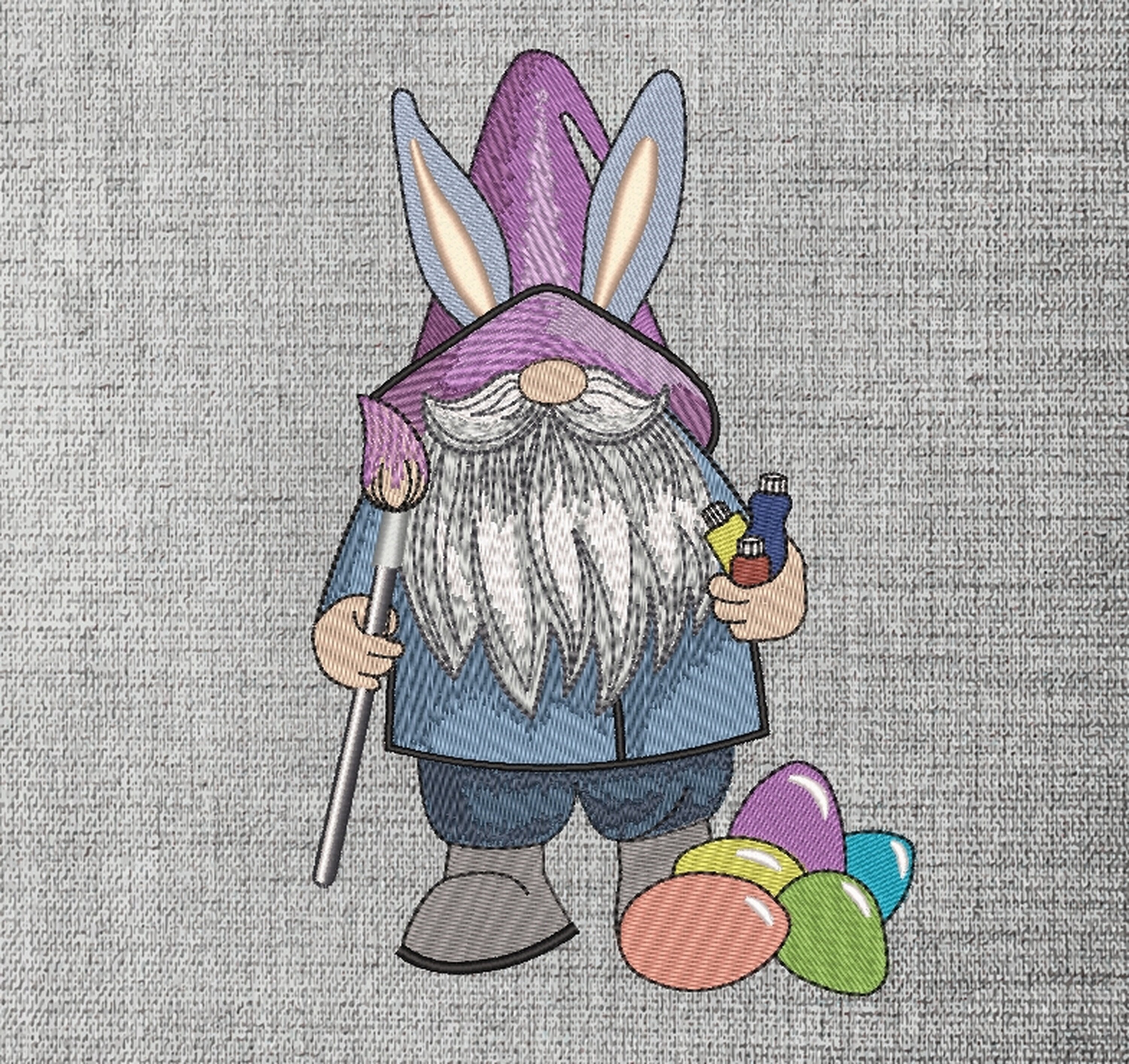 Easter gnome embroidery designs holiday embroidery designs  etsy Easter gnome embroidery designs holiday embroidery designs  etsy