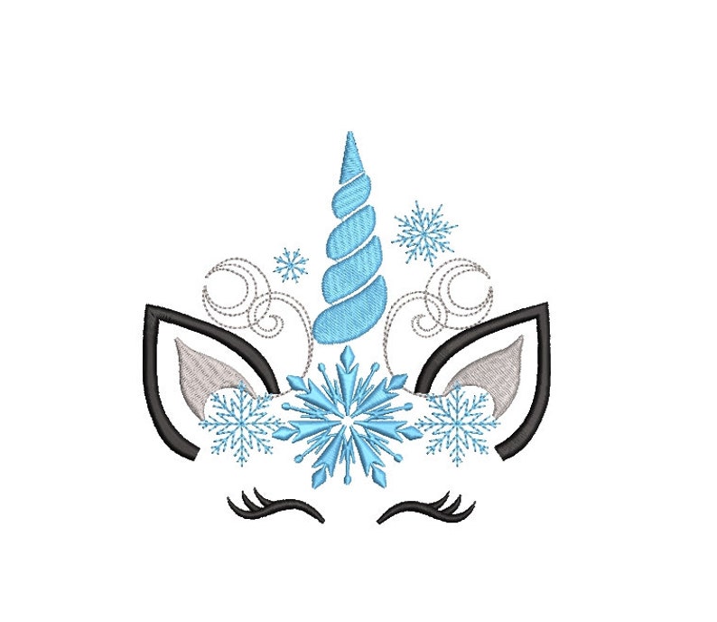 Christmas winter unicorn embroidery design 3 sizes instant  etsy Christmas winter unicorn embroidery design 3 sizes instant  etsy