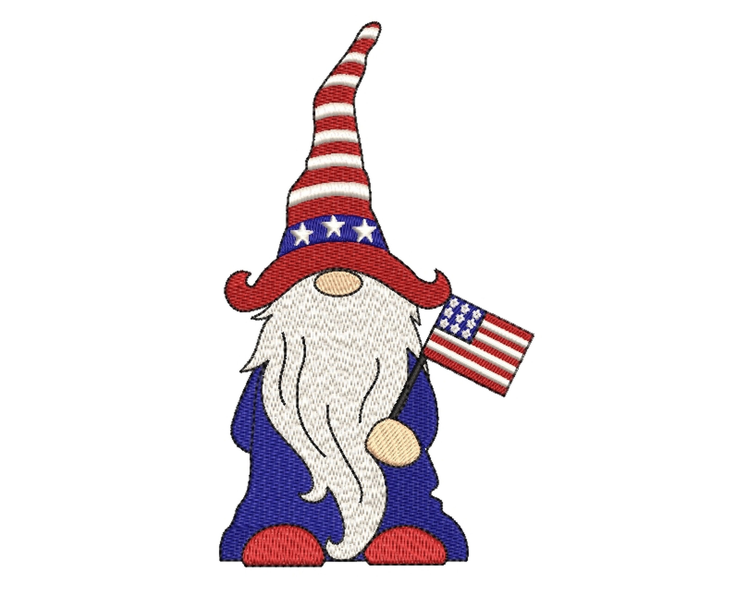 Amercian gnome jessecmault designs 4th of july gnomes  etsy