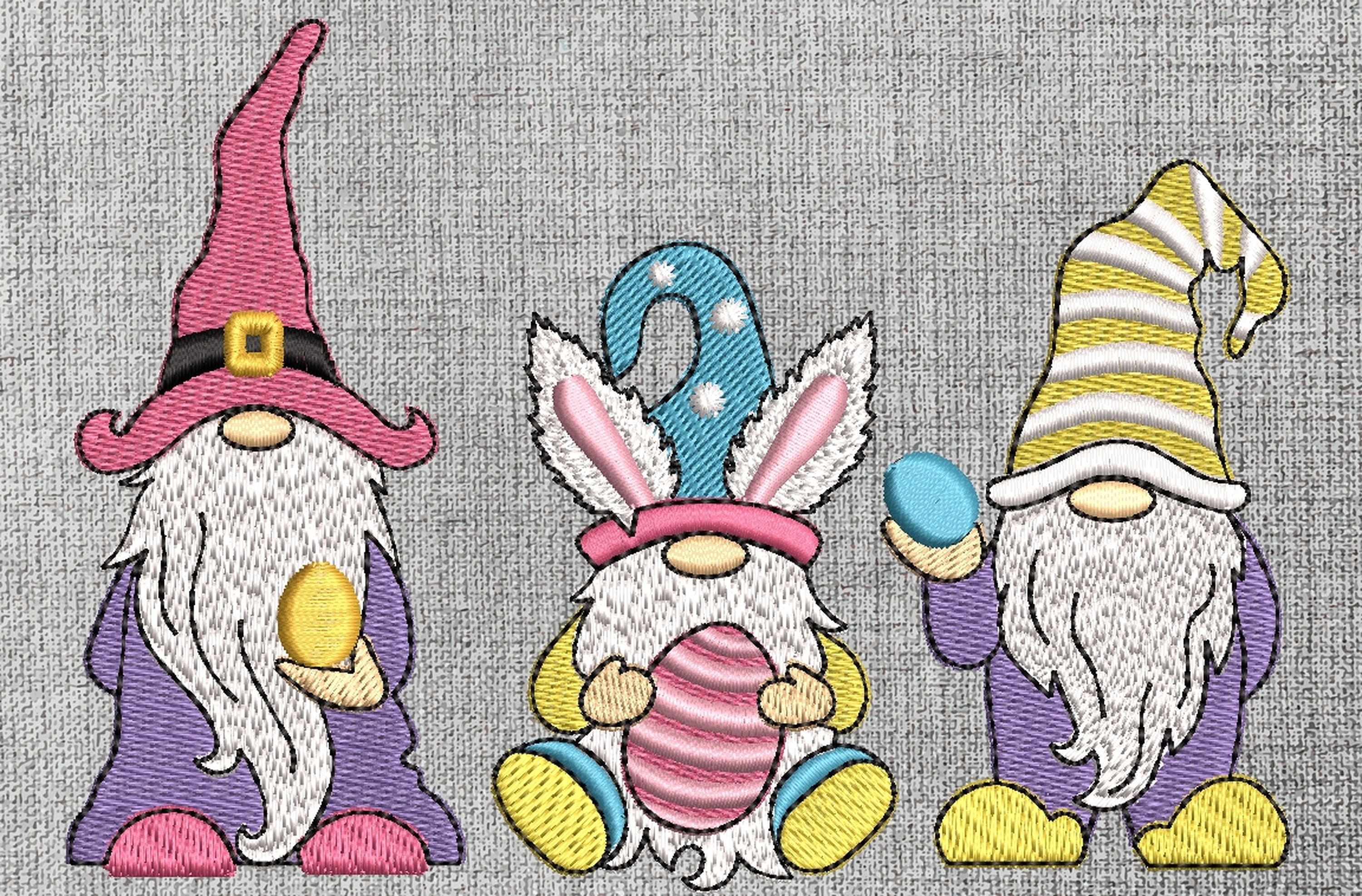Easter gnomes embroidery designs holiday embroidery designs  etsy Easter gnomes embroidery designs holiday embroidery designs  etsy