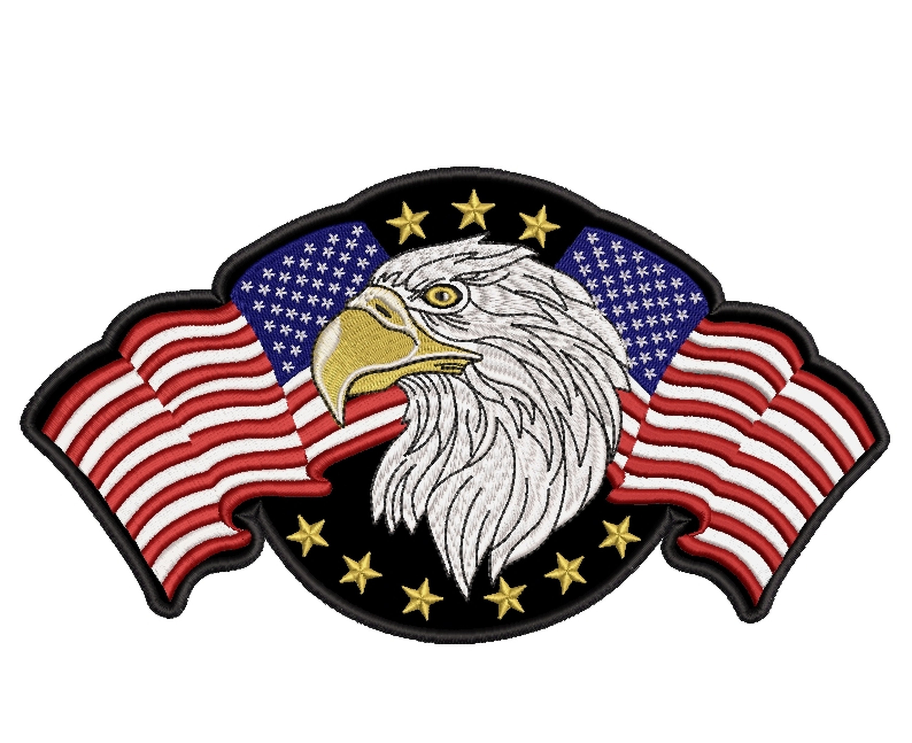 American flag and eagle embroidery designs independence day  etsy American flag and eagle embroidery designs independence day  etsy