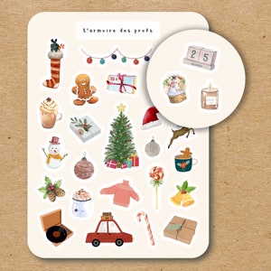 CHRISTMAS Stickers / Holiday Planner Stickers / Cozy Sticker Sheet