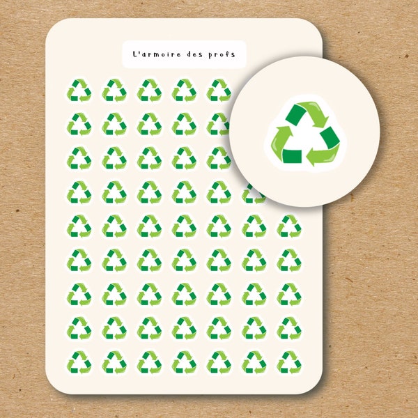 RECYCLE Icon Stickers / Recycle Planner Stickers