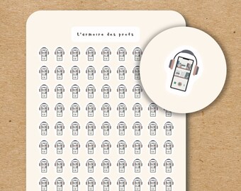 Book Stack Icon Stickers Book Stack / Read Planner Stickers - Etsy