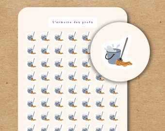 MOP-Aufkleber für Planer / Haushaltsaufkleber / Aufgabenplaner-Aufkleber / Reinigungsaufkleber