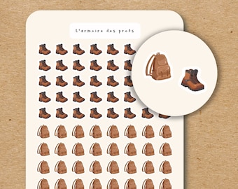 HIKING BOOTS Sticker Sheet / Hike Planner Stickers