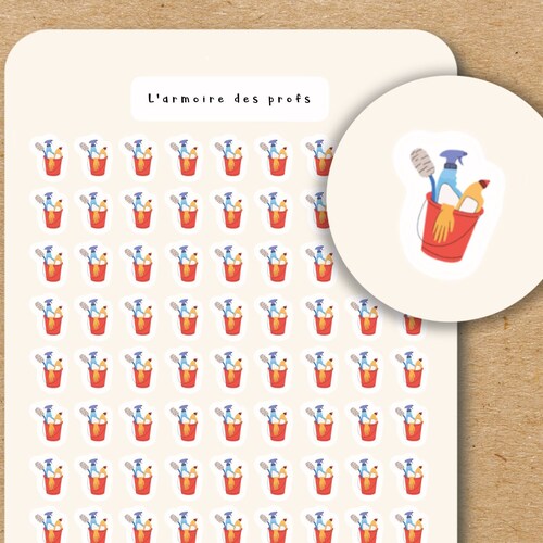 CLEANING Icon Stickers / Chores Planner Stickers / Household Etsy