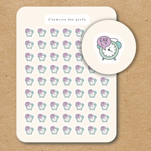 CLOCK EARLY Icon Planner Stickers, Alarm Reminder Stickers, Alarm Clock Time Appointment Schedule Stickers