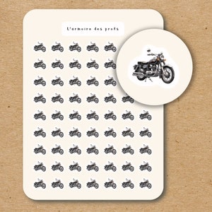 Foglio adesivo icona MOTO / adesivi pianificatore bici
