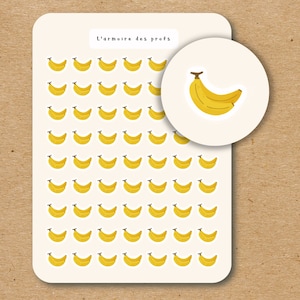 BANANA Planner Stickers, Healthy Food Stickers, Cute Stickers, Foodie Gift, Planner Accessories, Healthy Eating, Meal Planning Stickers