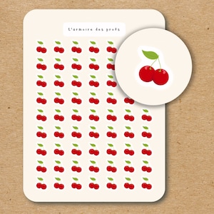 CHERRY Stickers / Fruit and Veggie Planner Stickers