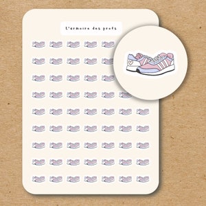RUNNING SHOES Icon Stickers for Planner / Fitness Planner Stickers / Workout Tracker Stickers