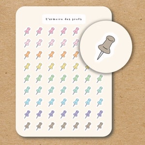 PUSH PIN Icon Planner Sticker / Briefpapier Sticker / Organisation Planer / To Do Liste Planner Sticker