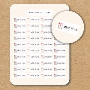 Adesivos Funcionais do PLANO DE REFEIÇÃO / Adesivos de Planejador de Culinária