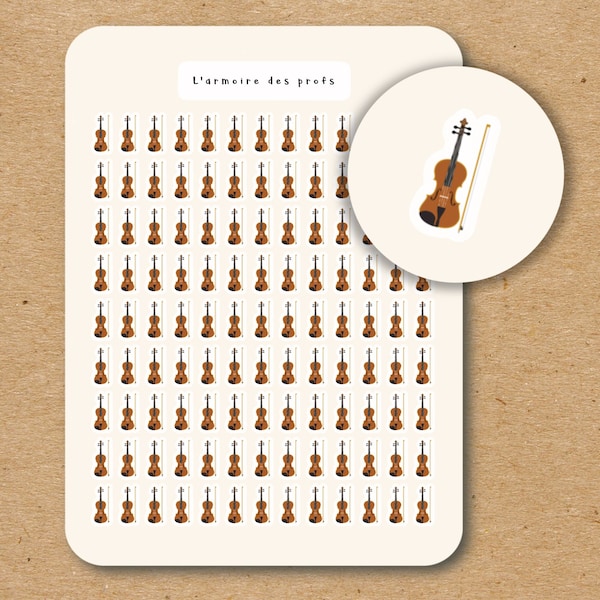 VIOLIN Icon Stickers / Violin Planner Stickers